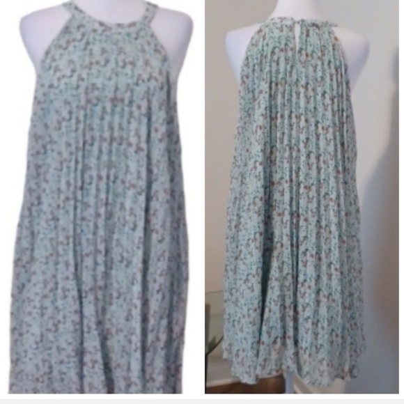 <> Floral Summer Green  Dress - Picture 2 of 8